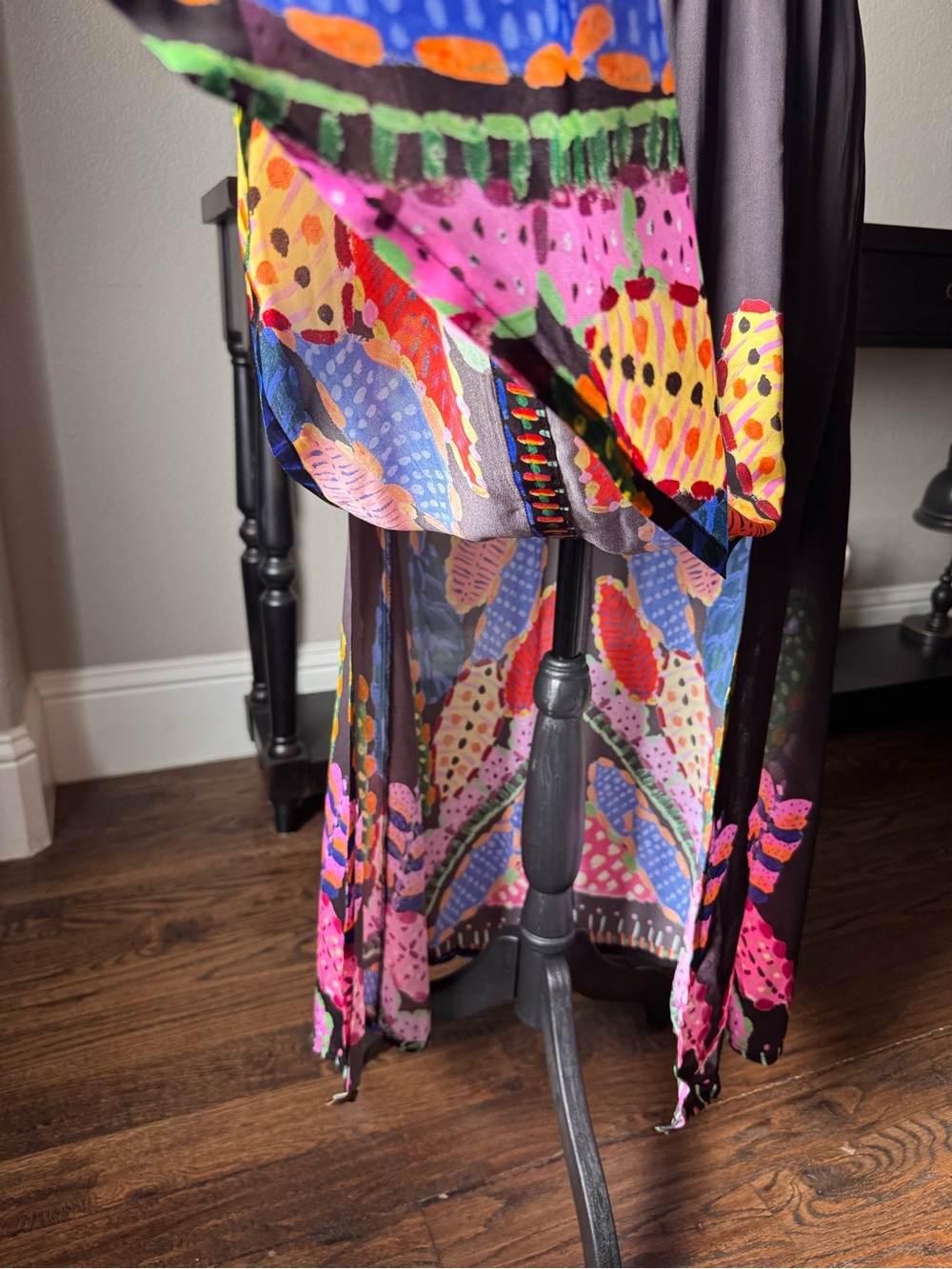 ecru Kidman Maxi Dress - Abstract Coral Reef - XS - Smocked waist - Picture 3 of 16